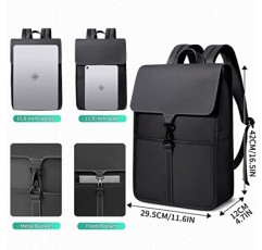 HEROIC KNIGHT 배낭 남성 여성 방수 노트북 배낭 15.6 인치 비즈니스 배낭 우아한 USB 포트 노트북 배낭 작업 대학 사무실 여행 다크 그레이, 블랙, 배낭
