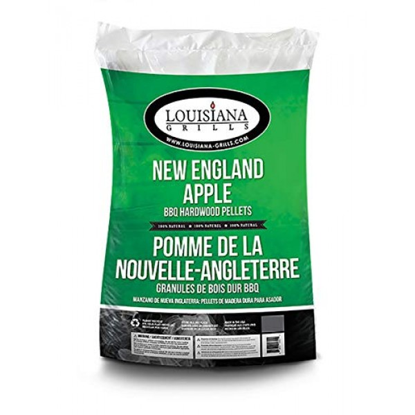 루이지애나 그릴 55403 뉴잉글랜드 사과 펠릿, 40파운드(포장은 다를 수 있음) 녹색