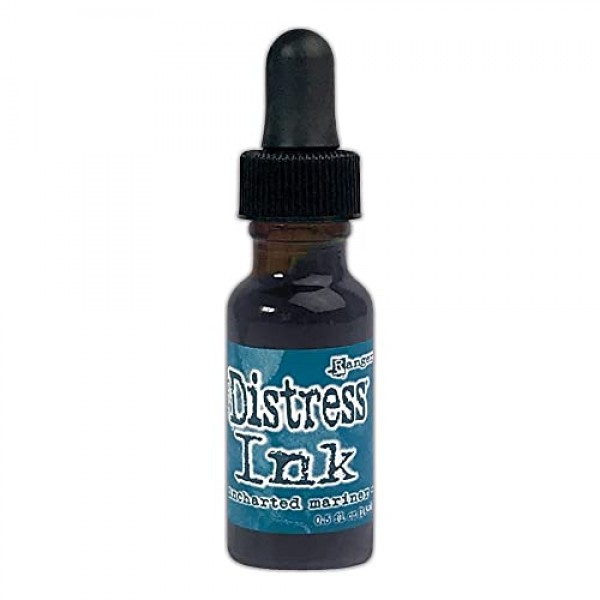 Tim Holtz Distress Tim Holtz Uncharted Mariner Bundle - Distress Ink and Distress Oxide - Pads, Reinkers & Tools - 5 아이템, 청록색 (81876-81890-81883-81906)