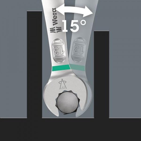 Wera 05020231001 6003 조커 11 세트 콤비네이션 렌치 세트 1개, 11개