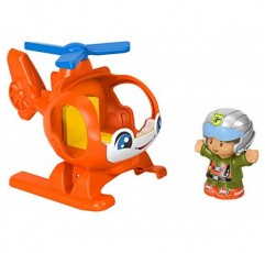 1~5세 유아 및 미취학 아동을 위한 피셔프라이스 리틀 피플 헬리콥터, 장난감 차량 및 피규어 세트