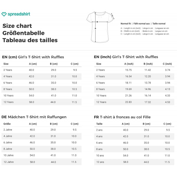 스프레드셔츠 Jan And Henry Meerkats Hill 여아 티셔츠, 프릴 자홍색 10년