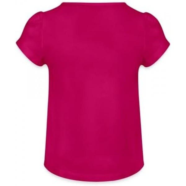 스프레드셔츠 Jan And Henry Meerkats Hill 여아 티셔츠, 프릴 자홍색 10년