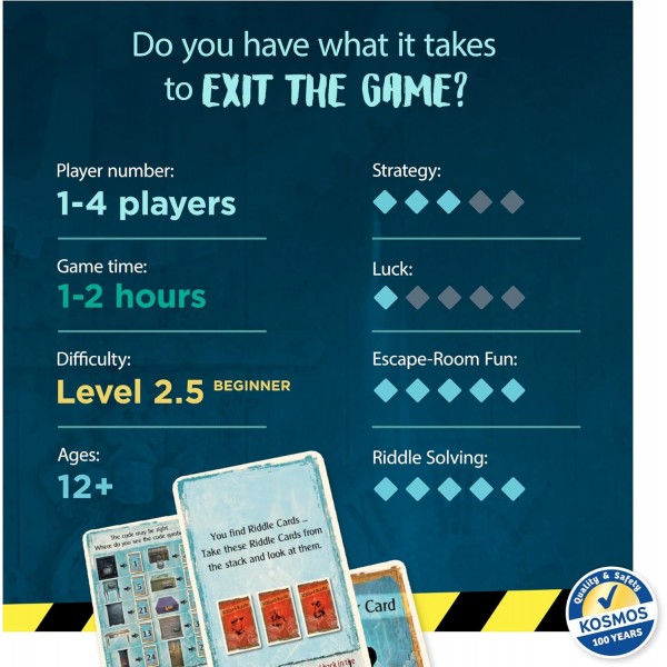 Thames & Kosmos - EXIT: The Enchanted Forest - Level: 2/5 - Unique Escape Room Game - 1-4인용 & - EXIT: The Abandoned Cabin - Level: 2.5/5 - Unique Escape Room Game - 1-4인용