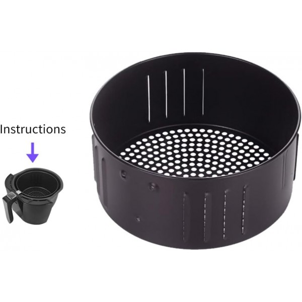 에어프라이어 교체 바구니 뜨거운 공기 프라이 3.5L 붙지 않는 튀김 바구니 에어 프라이어 교체 바구니 범용 빵 팬 에어 프라이어 액세서리 에어 프라이어 액세서리 모