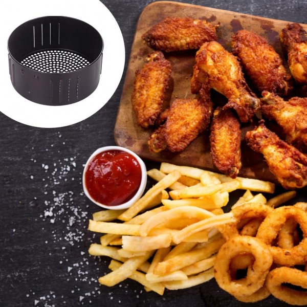에어프라이어 교체 바구니 뜨거운 공기 프라이 3.5L 붙지 않는 튀김 바구니 에어 프라이어 교체 바구니 범용 빵 팬 에어 프라이어 액세서리 에어 프라이어 액세서리 모