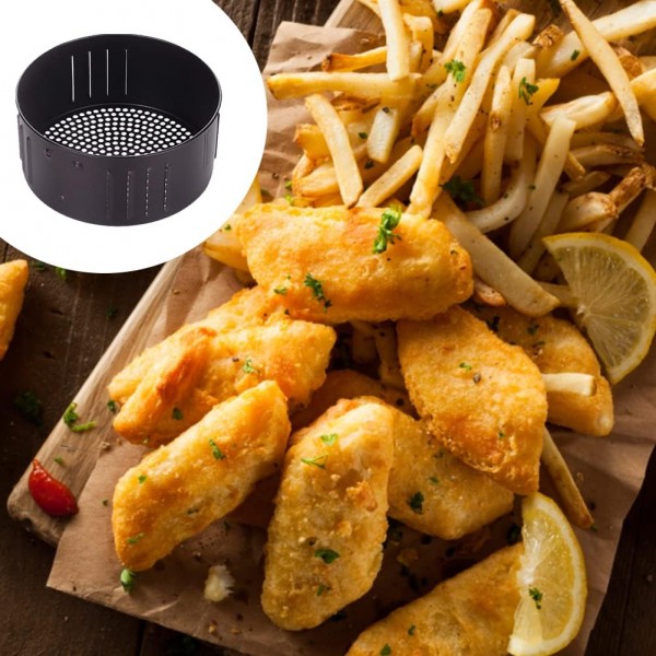에어프라이어 교체 바구니 뜨거운 공기 프라이 3.5L 붙지 않는 튀김 바구니 에어 프라이어 교체 바구니 범용 빵 팬 에어 프라이어 액세서리 에어 프라이어 액세서리 모