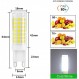 BANGSHUO 팩 10 G9 LED 전구, 9W(85W 등가), 조광 불가, 멋진 흰색 6000K, 850루멘 G9 AC220-240V, 360도