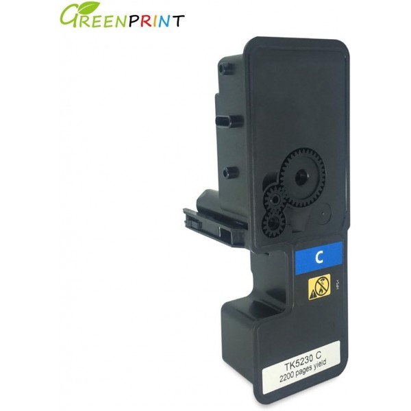 4 색 호환 토너 카트리지 Kyocera TK5230 TK-5230 GREENPRINT Kyocera ECOSYS P5021cdn, P5021cdw, M5521cdn, M5521cdw 프린터용 검정 및 시안 마젠타 옐로우용 2600 페이지 및 2200 페이지