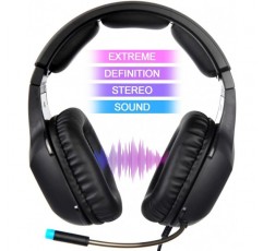 Docooler 게임용 헤드폰 PS4용 볼륨 조절 기능이 있는 유선 3.5mm 오버 이어 노이즈 캔슬링 헤드폰 - 새로운 스마트폰 Xbox ONE