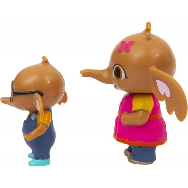 Giochi Preziosi Bing 미니 피규어 2개 세트, 술라 및 니키 밝은 색상 올바른 크기 작은 손, 18개월 이상 소녀용, BNG10O01, 귀중한 게임, 멀티컬러