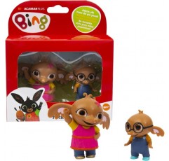 Giochi Preziosi Bing 미니 피규어 2개 세트, 술라 및 니키 밝은 색상 올바른 크기 작은 손, 18개월 이상 소녀용, BNG10O01, 귀중한 게임, 멀티컬러