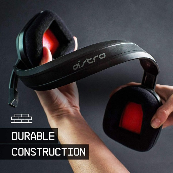 ASTRO Gaming A10 게이밍-헤드셋, Schwarz/Rot, PC(리뉴얼)