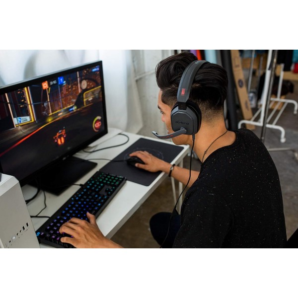 ASTRO Gaming A10 게이밍-헤드셋, Schwarz/Rot, PC(리뉴얼)