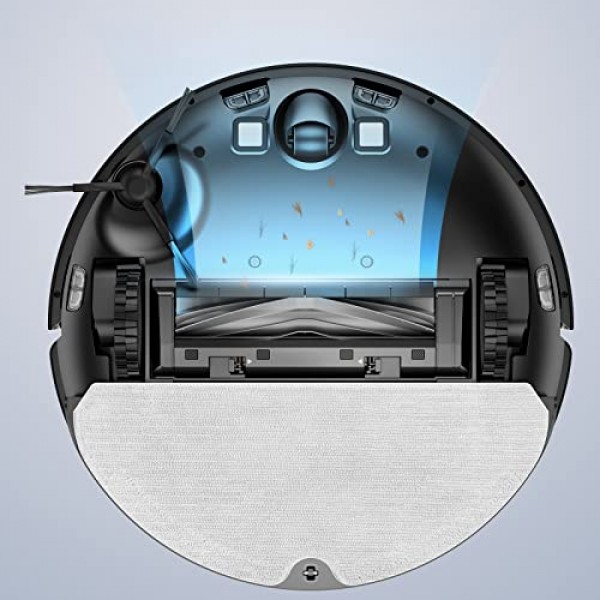 D10s Pro 로봇 진공과 호환되는 Dreametech 습식 걸레 패드, 걸레 바닥용 교체 걸레 천(2PCS)