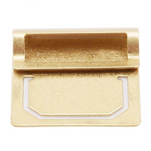 Airlove 레트로 황동 북마크, 미니 인덱스 클램프 라벨 클립, 문구 선물(6개)