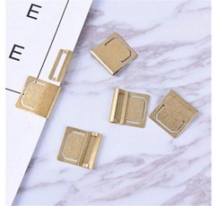 Airlove 레트로 황동 북마크, 미니 인덱스 클램프 라벨 클립, 문구 선물(6개)