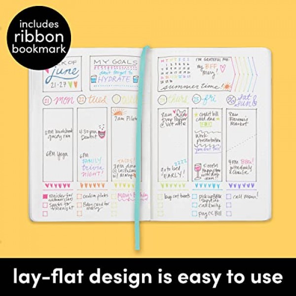 PAPERAGE 점선 저널 노트, (민트), 160페이지, 중간 5.7인치 x 8인치 - 100GSM 두꺼운 종이, 하드커버