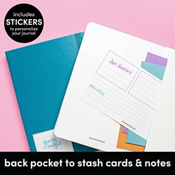 PAPERAGE 점선 저널 노트, (민트), 160페이지, 중간 5.7인치 x 8인치 - 100GSM 두꺼운 종이, 하드커버