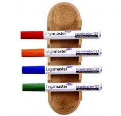 Legamaster 7-122125 유리판용 WOODEN 마커 홀더, 유리판 목재용 자석