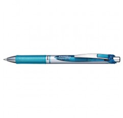 Pentel BL77 젤 롤러볼 펜 EnerGel with Push Mechanism, 3개 팩, 0.7mm(밝은 파란색)
