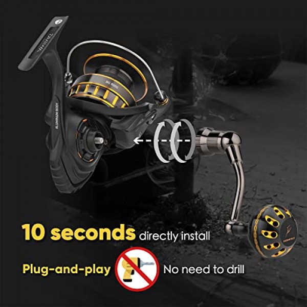 Daiwa BG 1500-8000용 GOMEXUS 파워 핸들(다른 크기에 대한 옵션 선택)