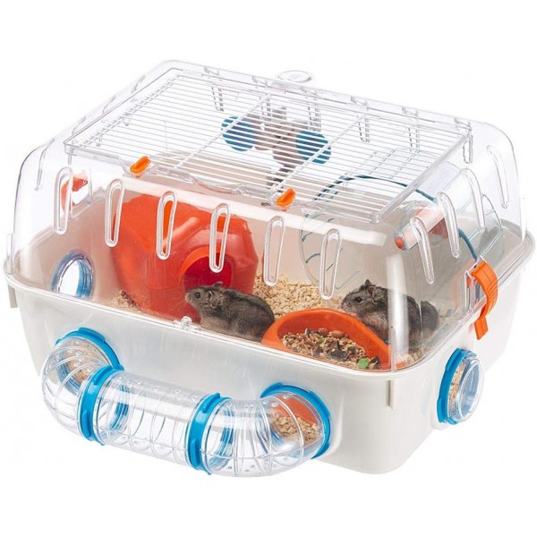 Ferplast 57923499 Hamster Home, 크기: 40.5 x 29.5 x H 22.5 cm, 흰색