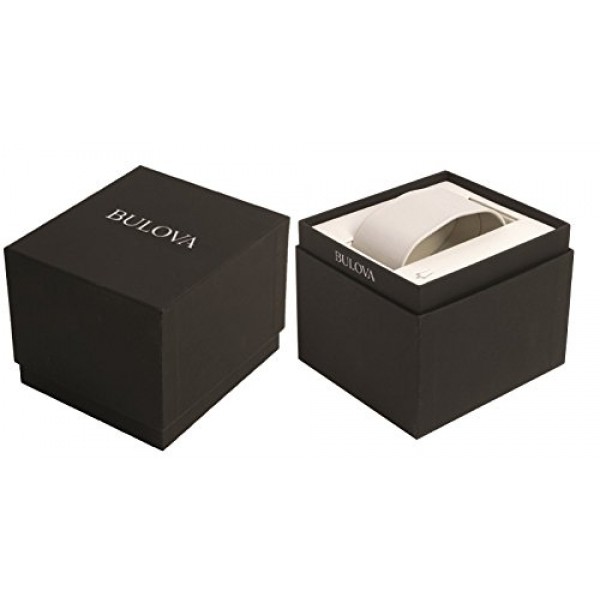 부로바 남성용 Sea King 아날로그 쿼츠 고무 시계