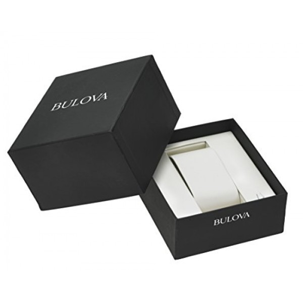 부로바 남성용 Sea King 아날로그 쿼츠 고무 시계