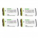 Kodak KLIC-8000 K8000 배터리, Kodak K7600-C, K8500-C 충전기, Kodak Z812 is, Z8612 is, 포켓 비디오 카메라 ZX1 카메라용 Kastar K8000 배터리 4팩 교체