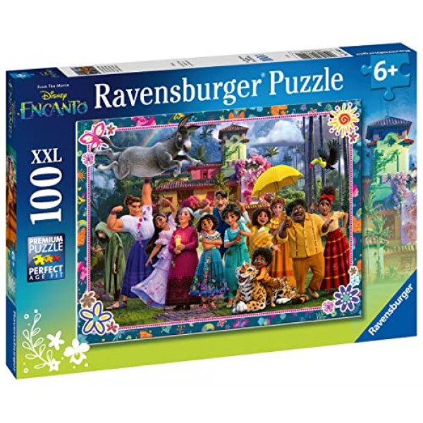Ravensburger 디즈니 엔칸토 100 XXL 조각 직소 퍼즐 어린이용 세트 - 13342 - 모든 조각은 독특하고 조각이 완벽하게 맞습니다