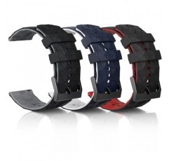 20mm 22mm 시계 밴드와 호환 가능, 갤럭시 시계 시리즈 6 5 4용 퀵 릴리스 교체 20mm 시계 밴드 클래식, 조절 가능한 고무 스마트 시계 밴드 남성 여성용 스포츠 스트랩 3 팩