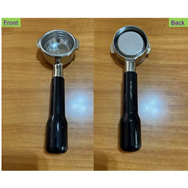 Breville BES900XL, BES920XL, BES980XL, BES990BSS 에스프레소 머신용 Joytata 58mm 바텀리스 포터필터(필터 바구니 포함)-플라스틱 손잡이