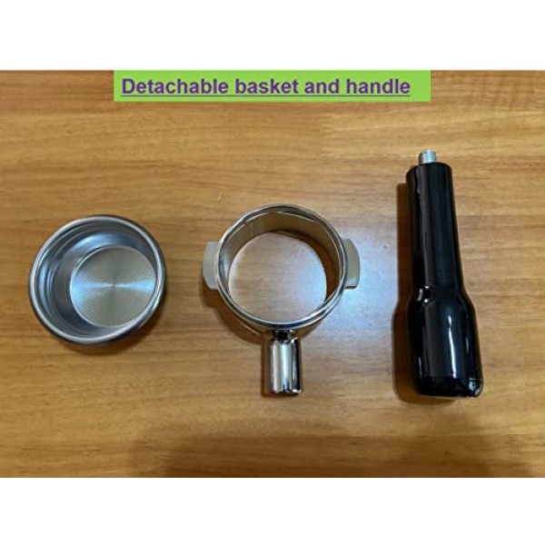 Breville BES900XL, BES920XL, BES980XL, BES990BSS 에스프레소 머신용 Joytata 58mm 바텀리스 포터필터(필터 바구니 포함)-플라스틱 손잡이