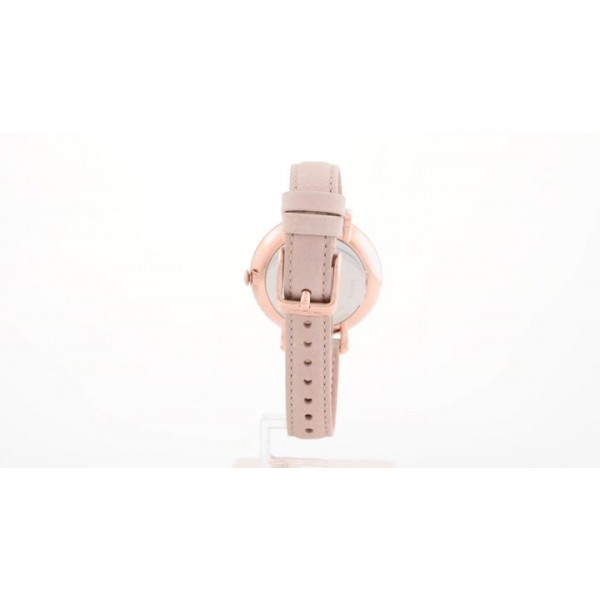 FOSSIL 여성용 시계 재클린 쿼츠 무브먼트, 가죽 스트랩