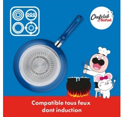 Chefclub by Tefal Food & The Gang 프라이팬 24cm, 5초, 500ml, 피자 트레이 34cm G805S304