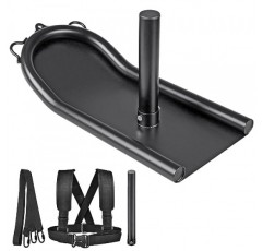 웨이트 썰매, 푸시풀 피트니스 썰매, 체력 단련용 썰매, 운동 운동용 스피드 트레이닝 썰매, 속도 향상, 1 및 2 웨이트 플레이트에 적합