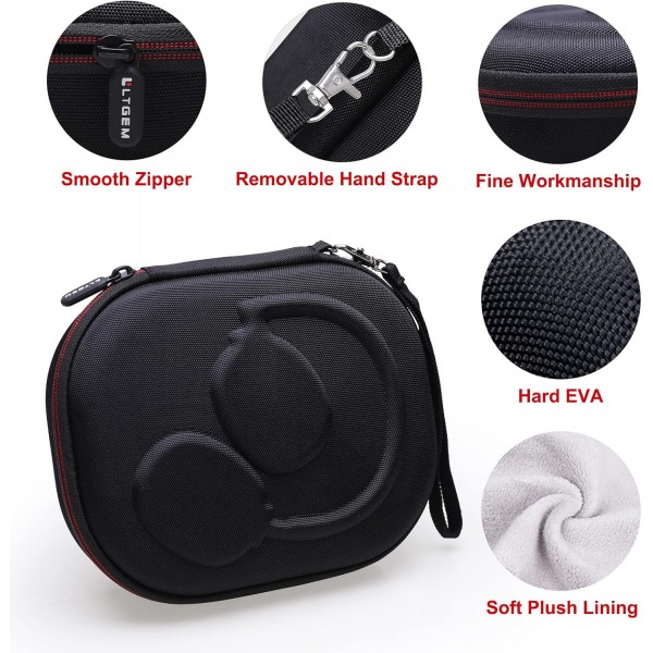 JBL LIVE 650BTNC 500BT 660NC 또는 JBL Tune 770NC 710BT 760NC 660NC 510BT 520BT 헤드폰용 L LTGEM 하드 쉘 보호 케이스 휴대용 여행용 케이스(케이스 전용) 블랙