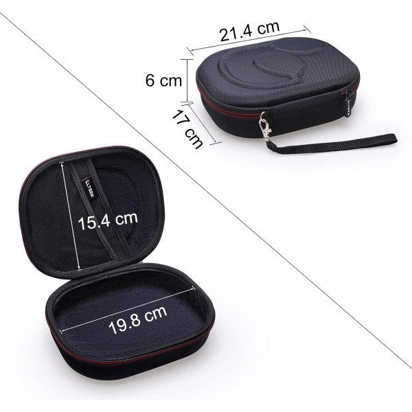 JBL LIVE 650BTNC 500BT 660NC 또는 JBL Tune 770NC 710BT 760NC 660NC 510BT 520BT 헤드폰용 L LTGEM 하드 쉘 보호 케이스 휴대용 여행용 케이스(케이스 전용) 블랙