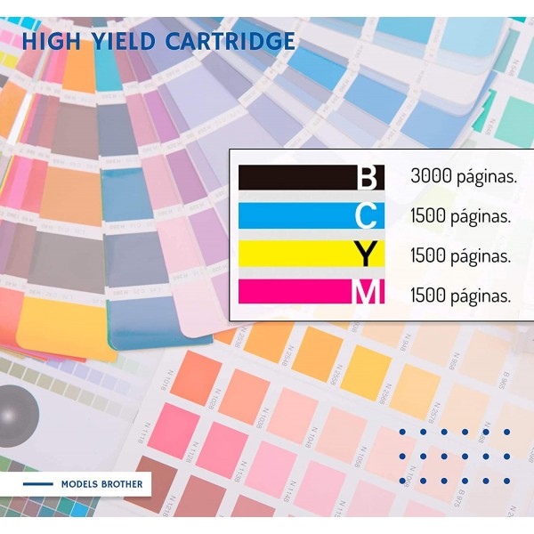 Donkey pc - Brother LC3219 LC3217 LC-3219 LC-3217 MFCJ5330DW, MFCJ5730DW, MFCJ5930DW, MFCJ6530DW, MFCJ6930DW, MFCJ6930DW, MFCJ69305DW(MFCJ6930DW, MFCJ6930)용 잉크 카트리지 2개 2 노란색).