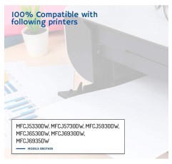 Donkey pc - Brother LC3219 LC3217 LC-3219 LC-3217 MFCJ5330DW, MFCJ5730DW, MFCJ5930DW, MFCJ6530DW, MFCJ6930DW, MFCJ6930DW, MFCJ69305DW(MFCJ6930DW, MFCJ6930)용 잉크 카트리지 2개 2 노란색).