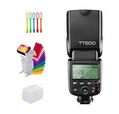Godox TT600 카메라 플래시 스피드라이트 마스터 슬레이브 끄기 GN60 내장 2.4G 무선 X 시스템 전송, Canon, Nikon, Pentax, Olympus, Fuji 및 표준 핫슈가 있는 기타 DSLR 카메라와 호환