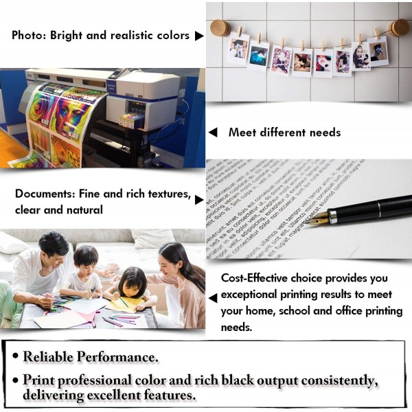 UniPlus 호환 잉크 카트리지 교체 T6641 T664 검정 70mL 염료 잉크 ET-2650 ET-2500 ET-2550 ET-2600 ET-3600 ET-4500 ET-4550 L350 L355 L555 L382,