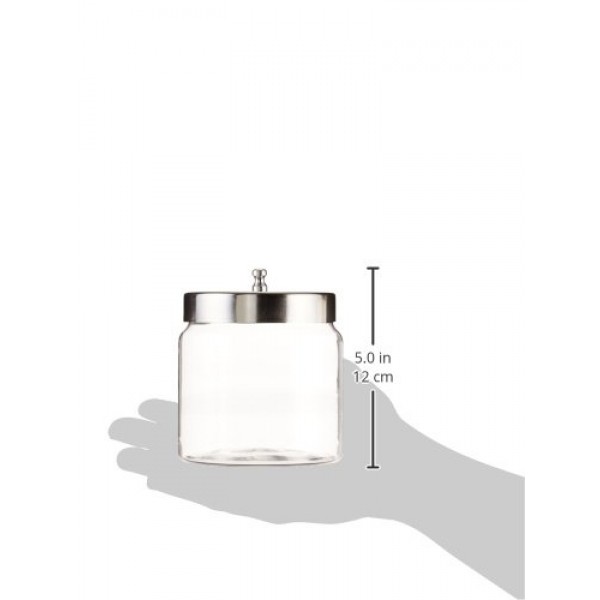 뚜껑이 있는 Grafco 유리 잡다한 병, 4 x 4