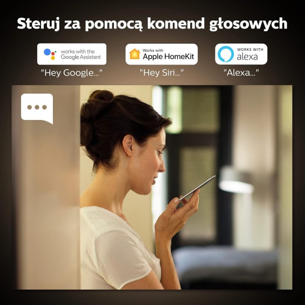 Philips Hue White Amb. Milliskin 매입형 스포트라이트 3-플레임 알루미늄 3x350lm