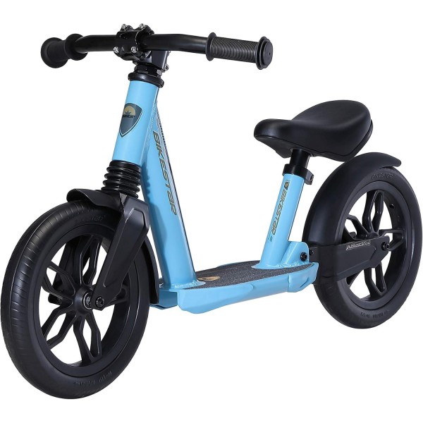 BIKESTAR 풀 서스펜션 알루미늄 어린이용 균형 자전거 2-3세 소년 및 소녀용 | 10인치 학습자용 자전거 완전 | 위험 부담 없이 시도 | 블루 풀 서스펜션 - 블루