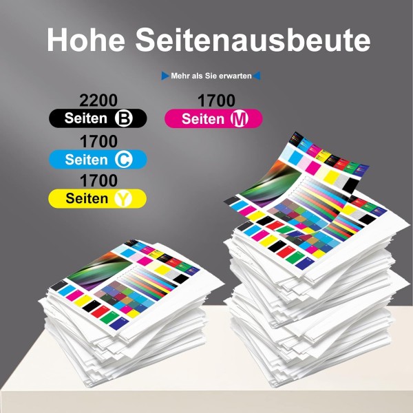 Epson Workforce Pro WF-C4810DTWF WF-C4810용 TonerSave 408 408L 멀티팩 잉크 카트리지(1팩, Epson 408)