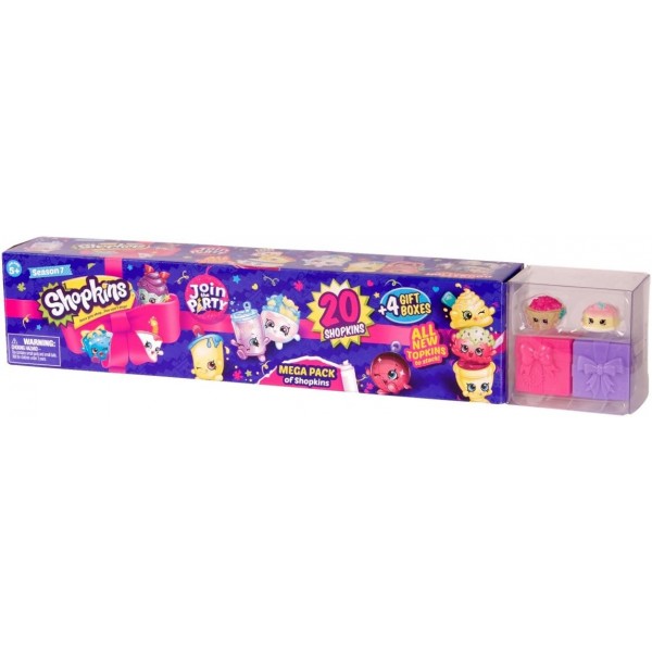 Shopkins Shopkins - HPK76 - SK7 Party - 메가 팩 - 20 4 선물 상자 - 모델 랜덤