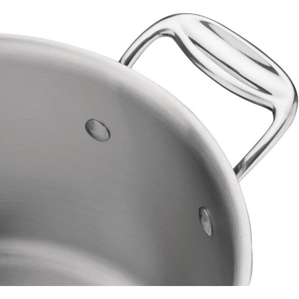 Vogue 삼중 벽 스튜 팬 9.5Ltr/155X280 스테인리스 스틸 요리 냄비 주방