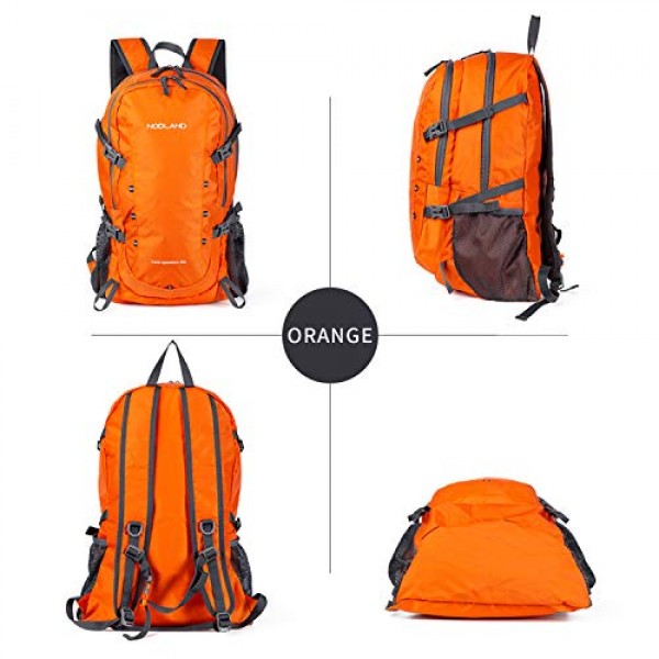 NODLAND 40L 경량 하이킹 배낭 방수 포장 가능 데이팩
